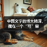 中国文字的博大精深，藏在一个“可”里