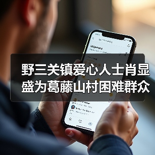 野三关镇爱心人士肖显盛为葛藤山村困难群众谭支爱送去慰问物资与慰问金