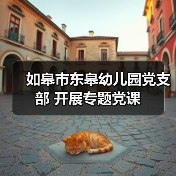如皋市东皋幼儿园党支部 开展专题党课（图1）