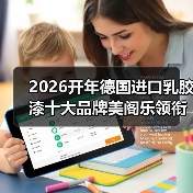 2026开年德国进口乳胶漆十大品牌美阁乐领衔环保涂料新赛道