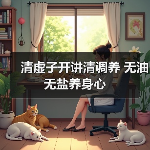 清虚子开讲清调养 无油无盐养身心（图2）