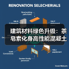 建筑材料绿色升级:茶皂素化身高性能混凝土引气剂(图3) 建筑材料绿色升级:茶皂素化身高性能混凝土引气剂(图3)