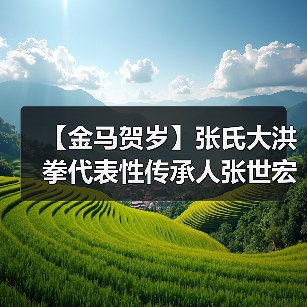 【金马贺岁】张氏大洪拳代表性传承人张世宏向全国人民拜年（图2）