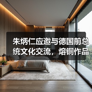 朱炳仁应邀与德国前总统文化交流，熔铜作品《情深和鸣》被收藏
