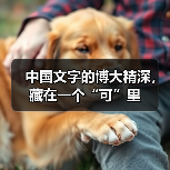 中国文字的博大精深，藏在一个“可”里