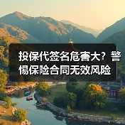 投保代签名危害大?警惕保险合同无效风险(图3) 投保代签名危害大?警惕保险合同无效风险(图3)
