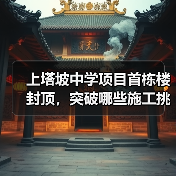 上塔坡中学项目首栋楼封顶,突破哪些施工挑战?(图4) 上塔坡中学项目首栋楼封顶,突破哪些施工挑战?(图4)