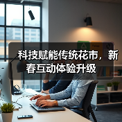 科技赋能传统花市，新春互动体验升级（图2）