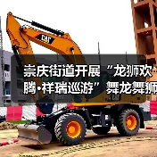崇庆街道开展“龙狮欢腾·祥瑞巡游”舞龙舞狮巡游互动展演