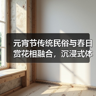 元宵节传统民俗与春日赏花相融合，沉浸式体验如何拉近邻里情？