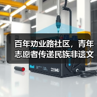 百年劝业路社区，青年志愿者传递民族非遗文化