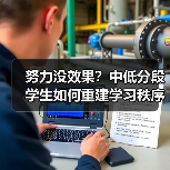 努力没效果?中低分段学生如何重建学习秩序?(图3) 努力没效果?中低分段学生如何重建学习秩序?(图3)