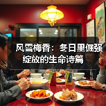 风雪梅香：冬日里倔强绽放的生命诗篇