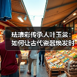 珐琅彩传承人叶玉棠:如何让古代瓷器焕发时代光彩(图4) 珐琅彩传承人叶玉棠:如何让古代瓷器焕发时代光彩(图4)