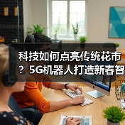 科技如何点亮传统花市？5G机器人打造新春智慧体验