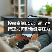 投保案例启示:适当性管理如何避免缴费压力过大?(图4) 投保案例启示:适当性管理如何避免缴费压力过大?(图4)