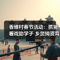 香维村春节活动:抓猪看戏助学子 乡贤捐资育英才(图3) 香维村春节活动:抓猪看戏助学子 乡贤捐资育英才(图3)