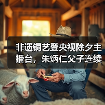 非遗铜艺登央视除夕主播台，朱炳仁父子连续11年献礼中国年