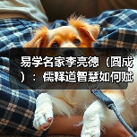 易学名家李亮德(圆成):儒释道智慧如何赋能现代人生?(图4) 易学名家李亮德(圆成):儒释道智慧如何赋能现代人生?(图4)