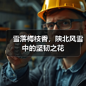 雪落梅枝香，陕北风雪中的坚韧之花（图4）