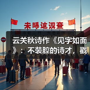 云关秋诗作《见字如面》:不装腔的诗才,戳中平凡人生印记(图2) 云关秋诗作《见字如面》:不装腔的诗才,戳中平凡人生印记(图2)