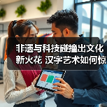 非遗与科技碰撞出文化新火花 汉字艺术如何惊艳世界?(图2) 非遗与科技碰撞出文化新火花 汉字艺术如何惊艳世界?(图2)