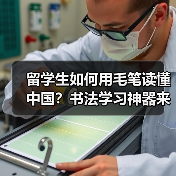 留学生如何用毛笔读懂中国？书法学习神器来了