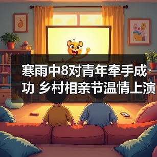 寒雨中8对青年牵手成功 乡村相亲节温情上演（图3）
