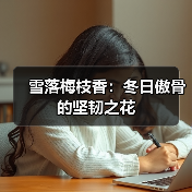 雪落梅枝香：冬日傲骨的坚韧之花（图4）