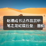 赵德成书法作品赏析：笔走龙蛇藏丘壑，墨韵生风见精神（图2）
