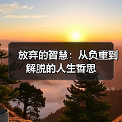 放弃的智慧：从负重到解脱的人生哲思（图4）
