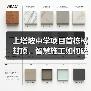 上塔坡中学项目首栋楼封顶，智慧施工如何破解交付难题？