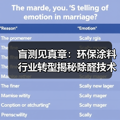 盲测见真章:环保涂料行业转型揭秘除醛技术突破(图2) 盲测见真章:环保涂料行业转型揭秘除醛技术突破(图2)