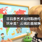 非具象艺术如何颠覆传统审美?云端彩墨展揭晓新境界(图4) 非具象艺术如何颠覆传统审美?云端彩墨展揭晓新境界(图4)