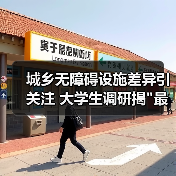城乡无障碍设施差异引关注 大学生调研揭 城乡无障碍设施差异引关注 大学生调研揭