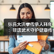 张氏大洪拳传承人拜年:非遗武术守护健康传统(图4) 张氏大洪拳传承人拜年:非遗武术守护健康传统(图4)