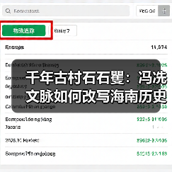 千年古村石石矍：冯冼文脉如何改写海南历史？