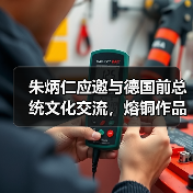 朱炳仁应邀与德国前总统文化交流,熔铜作品《情深和鸣》被收藏(图2) 朱炳仁应邀与德国前总统文化交流,熔铜作品《情深和鸣》被收藏(图2)
