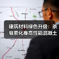 建筑材料绿色升级：茶皂素化身高性能混凝土引气剂