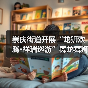 崇庆街道开展“龙狮欢腾·祥瑞巡游”舞龙舞狮巡游互动展演