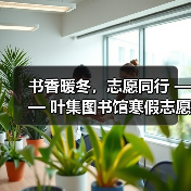 书香暖冬,志愿同行 —— 叶集图书馆寒假志愿服务圆满落幕(图1) 书香暖冬,志愿同行 —— 叶集图书馆寒假志愿服务圆满落幕(图1)