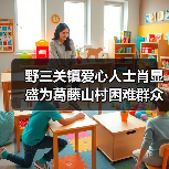 野三关镇爱心人士肖显盛为葛藤山村困难群众谭支爱送去慰问物资与慰问金（图1）