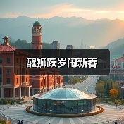 醒狮跃岁闹新春