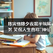 陈寅恪除夕夜喝半碗稀粥 笑侃人生自称