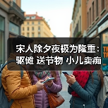 宋人除夕夜极为隆重：驱傩 送节物 小儿卖痴呆