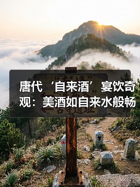 唐代‘自来酒’宴饮奇观：美酒如自来水般畅饮