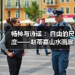 畅神与逍遥 :自由的尺度——赵蒂嘉山水画展开幕(图2) 畅神与逍遥 :自由的尺度——赵蒂嘉山水画展开幕(图2)