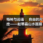 畅神与逍遥 :自由的尺度——赵蒂嘉山水画展开幕(图4) 畅神与逍遥 :自由的尺度——赵蒂嘉山水画展开幕(图4)