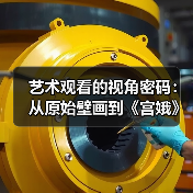 艺术观看的视角密码：从原始壁画到《宫娥》的演变