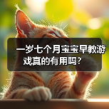 一岁七个月宝宝早教游戏真的有用吗？